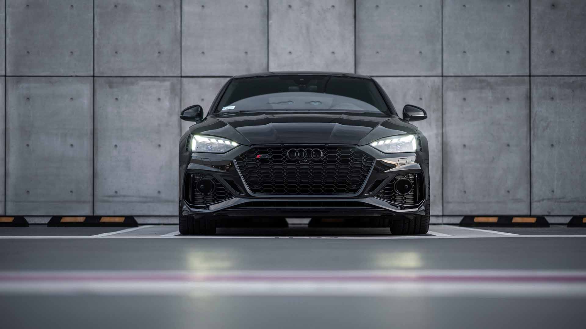 Black Audi In Showroom