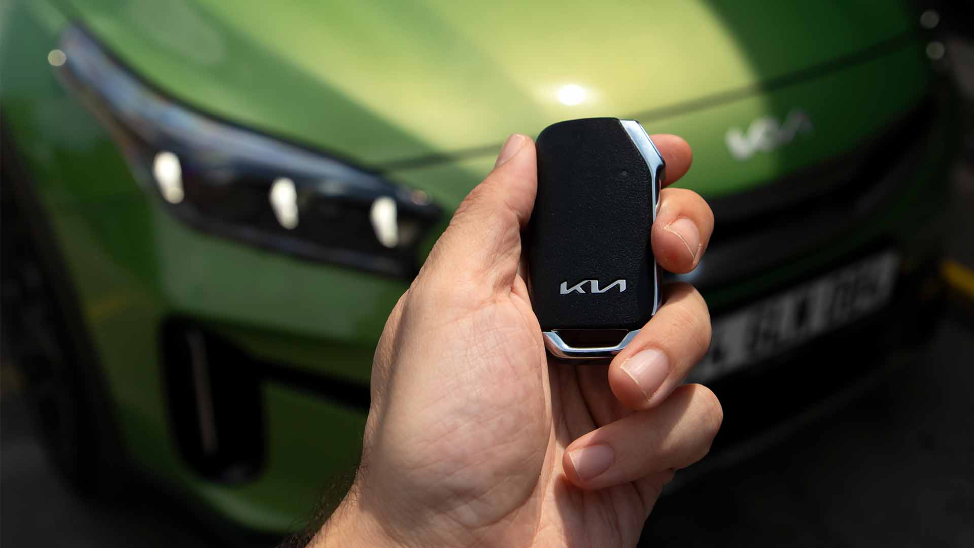 Green Kia Car Key